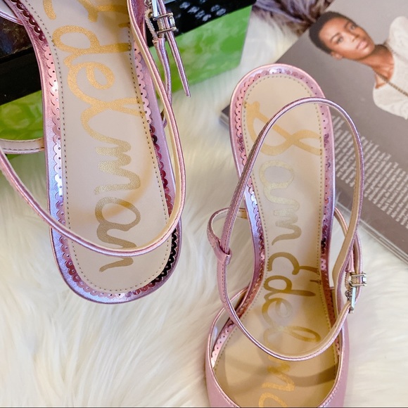 Sam Edelman AYLA ANKLE STRAP POINTED TOE Pump - Picture 4 of 7